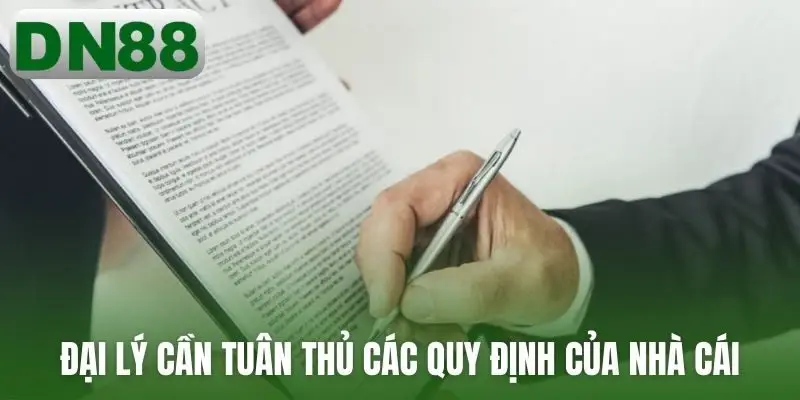 Đại lý cần tuân thủ các quy định của nhà cái
