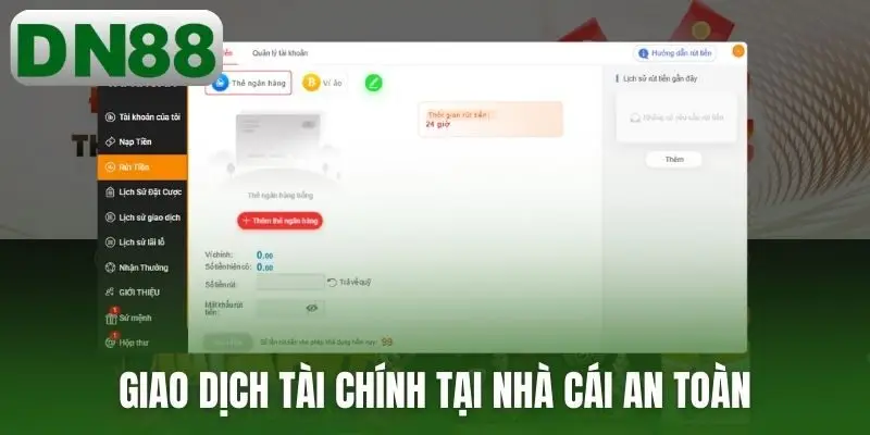 Giao dịch tài chính tại nhà cái an toàn